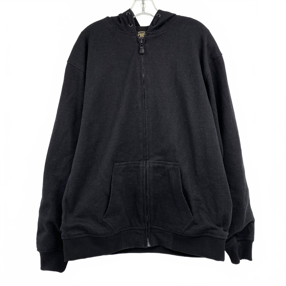 Roland Sands Design Black Full Zip Hoodie | 2XL Regular